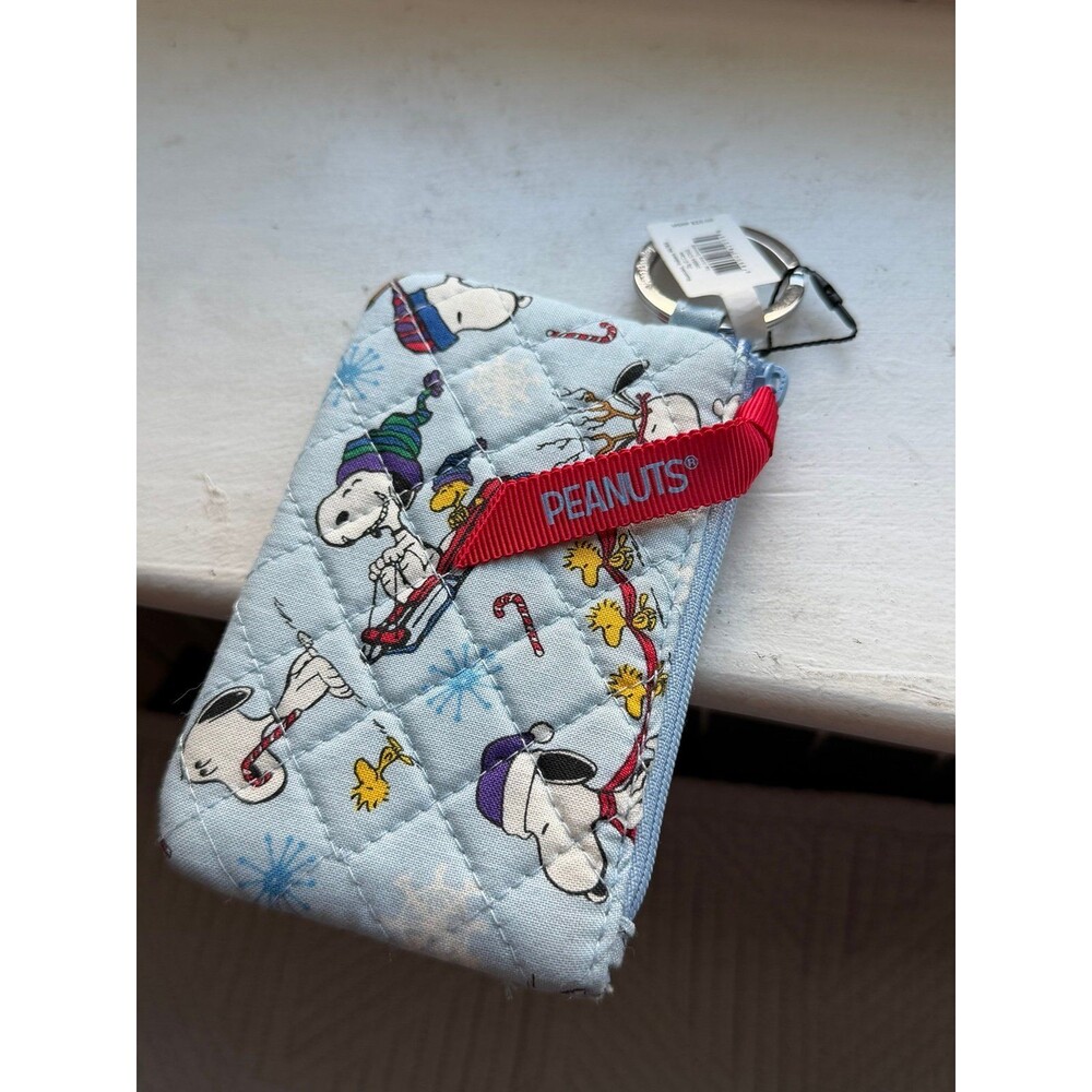 Limited Edition Vera Bradley x Peanuts Ski Slope Snoopy Zip ID Case Wallet NWT! - Picture 6 of 11